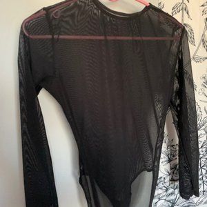Vintage Mesh Leotard/ Bodysuit